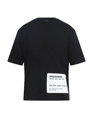 DSQUARED2 T-Shirt Schwarz 100% Baumwolle