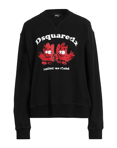 DSQUARED2 スウェット ブラック コットン 100% / ポリウレタン