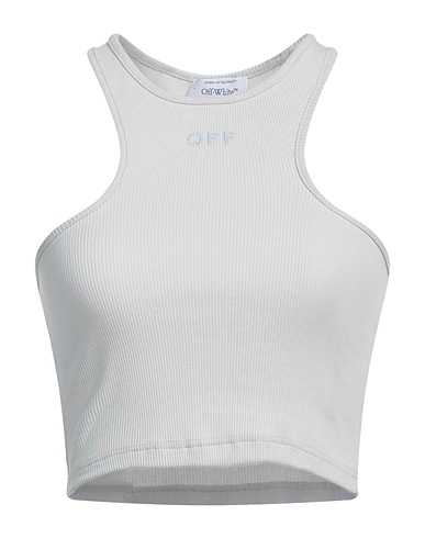 OFF-WHITE™ Top Azul celeste 98% Algodón, 2% Elastán
