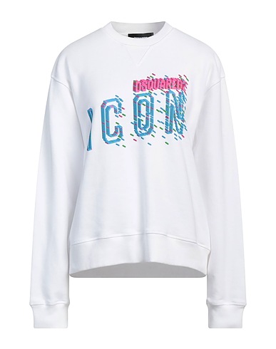 DSQUARED2 Sweatshirt White 100% Cotton, Elastane