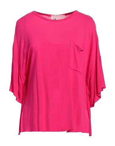 8PM Basic T-shirt Fuchsia 80% Viscose, 20% Linen