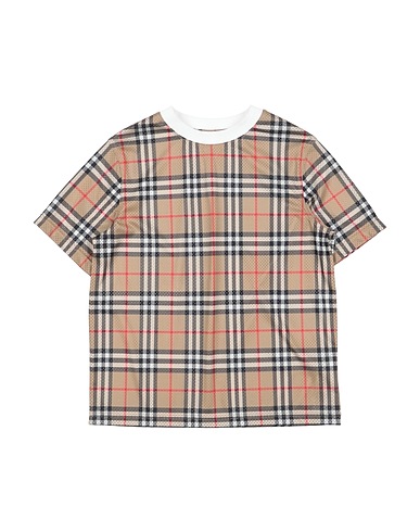 BURBERRY T-shirt Καμηλό 100% Πολυεστέρας, Βαμβάκι, Ελαστάνη