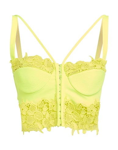 VERSACE Bustier Yellow 74% Acetate, 26% Viscose, Polyamide