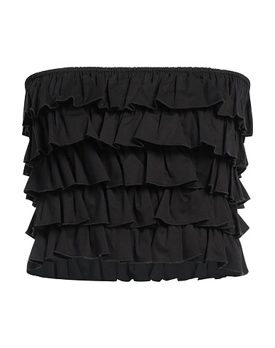 THE M.. Top Schwarz 98% Baumwolle, 2% Elastan