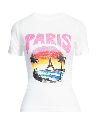 BALENCIAGA T-shirt White 94% Cotton, 6% Elastane