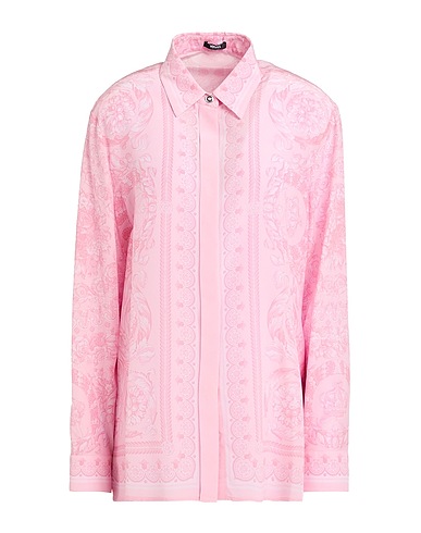 VERSACE Patterned shirts & blouses Pink 100% Silk