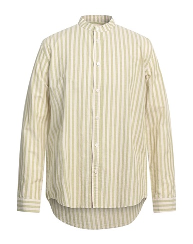 MINIMUM Striped shirt Sage green 68% Organic cotton, 32% Linen