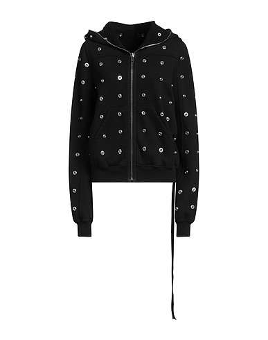 DRKSHDW by RICK OWENS Hooded track jacket NERO 100% Cotton