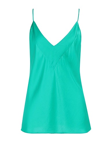FORTE_FORTE Camisole Verde smeraldo 96% Seta, 4% Elastan