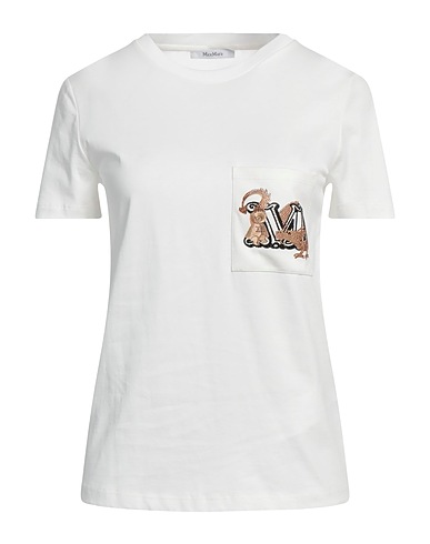 MAX MARA T-shirt Off white 100% Cotone