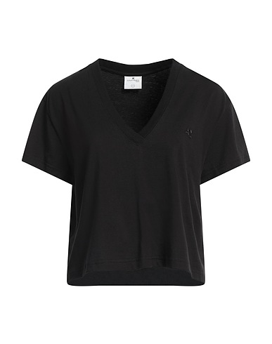 COURRÈGES ベーシックTシャツ ブラック コットン 100%