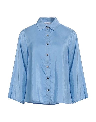 SHIRT C-ZERO Camicie e bluse in seta Celeste 100% Seta