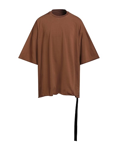 DRKSHDW by RICK OWENS Oversize-T-Shirt Brown 100% Cotton