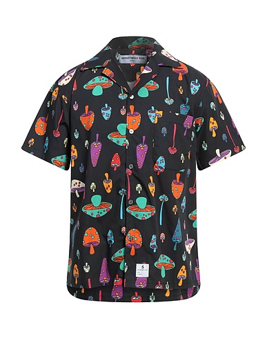 DEPARTMENT 5 Patterned shirt Black 100% Cotton