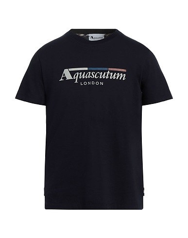 AQUASCUTUM ACTIVE T-shirt Midnight blue 100% Cotton