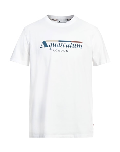 AQUASCUTUM ACTIVE T-Shirt Weiß 100% Baumwolle