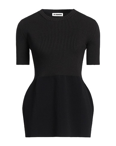 JIL SANDER Jumper Black 75% Viscose, 21% Silk, 4% Polyester