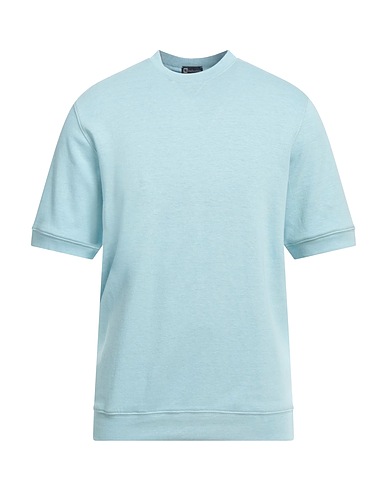 HINDUSTRIE Sweatshirt Sky blue 98% Cotton, 2% Polyamide