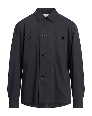 LEMAIRE Solid color shirt Black 100% Virgin Wool