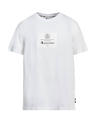 AQUASCUTUM ACTIVE T-shirt Bianco 100% Cotone