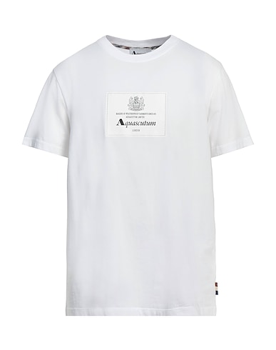 AQUASCUTUM ACTIVE T-shirts BIANCO 100% Cotton