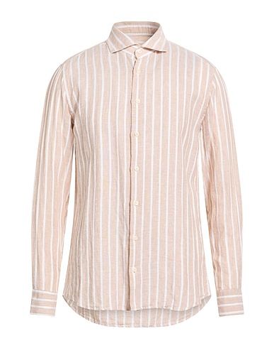 BASTONCINO Camicia a righe Beige 100% Lino