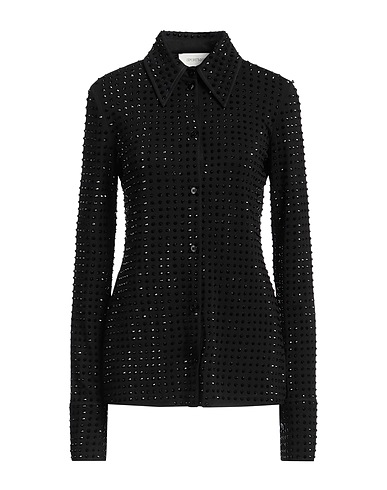SPORTMAX シャツ ブラック ポリエステル 65% / バージンウール 35%