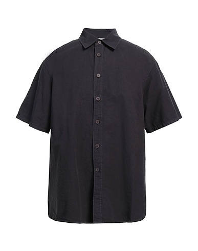 AMERICAN VINTAGE Solid color shirt Charcoal 100% Cotton