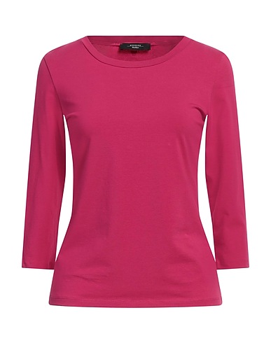 WEEKEND MAX MARA Basic T-shirt Fuchsia 95% Cotton, 5% Elastane