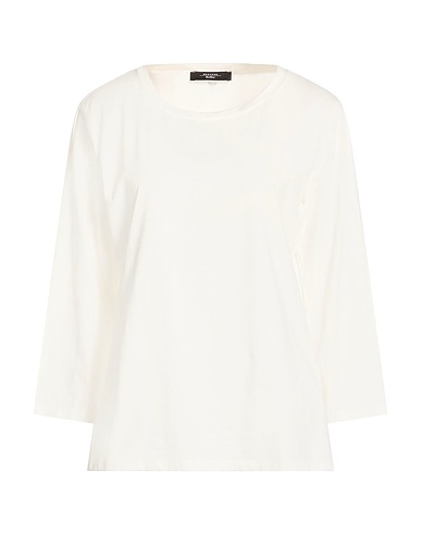WEEKEND MAX MARA Basic T-shirt White 95% Cotton, 5% Elastane