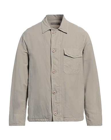 ORIGINAL VINTAGE STYLE Solid colour shirt Grey 70% Cotton, 30% Hemp