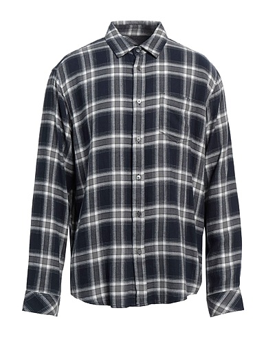 RAILS Checked shirt Navy blue 55% Cotton, 45% Rayon