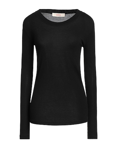 JUCCA Basic T-shirt Black 85% Viscose, 15% Silk
