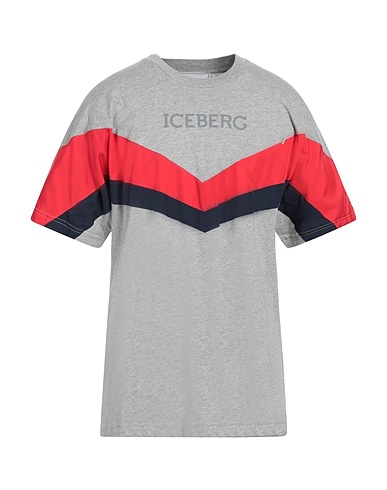 ICEBERG T-shirt Γκρι 100% Βαμβάκι, Πολυαμίδη