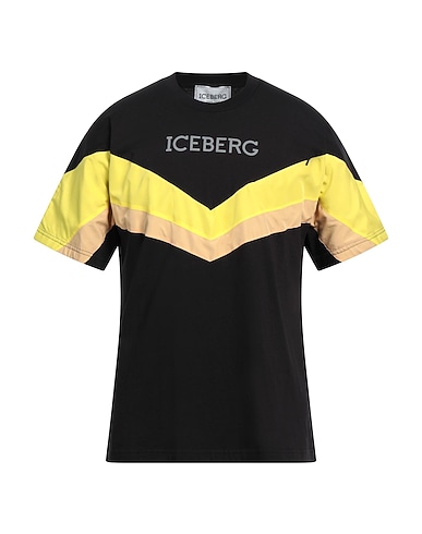 ICEBERG T-shirt NERO 100% Cotton, Polyamide