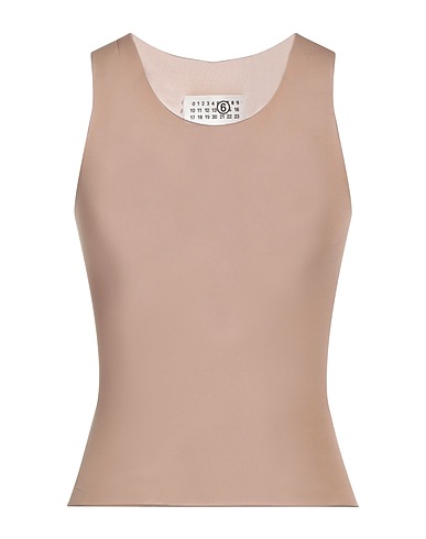 MM6 MAISON MARGIELA Top Tortora 86% Poliammide, 14% Elastan