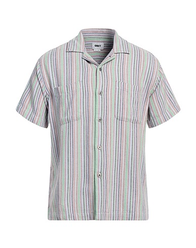 OBEY Striped shirt CELESTE 100% Cotton