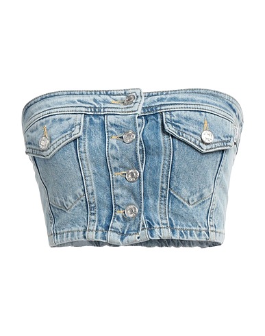 MOSCHINO JEANS Top Blue 100% Cotton