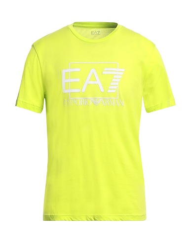 EA7 T-shirt Lime green 100% Cotton