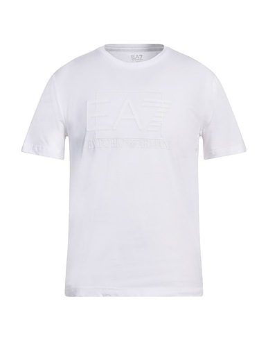 EA7 T-shirt White 100% Cotton