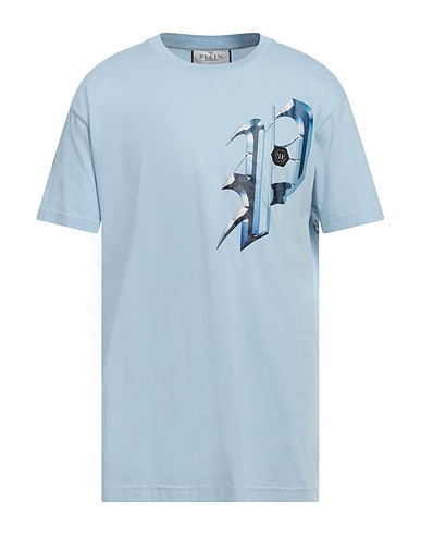 PHILIPP PLEIN T-shirt Sky blue 100% Cotton