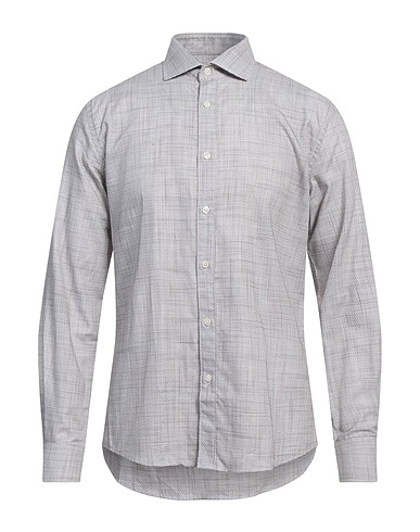PHILOTINTO Solid color shirt Dark brown 100% Cotton