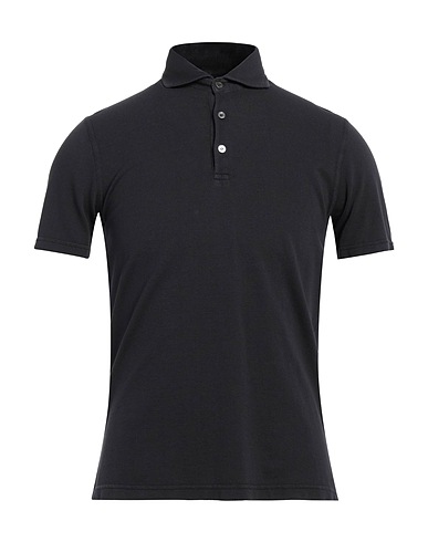 FEDELI Polo shirt Black 100% Cotton