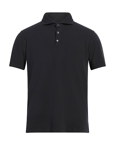 FEDELI Polo shirt Charcoal 100% Cotton