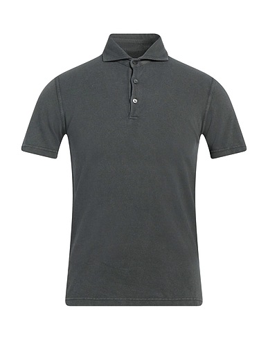 FEDELI Polo shirt Dark green 100% Cotton