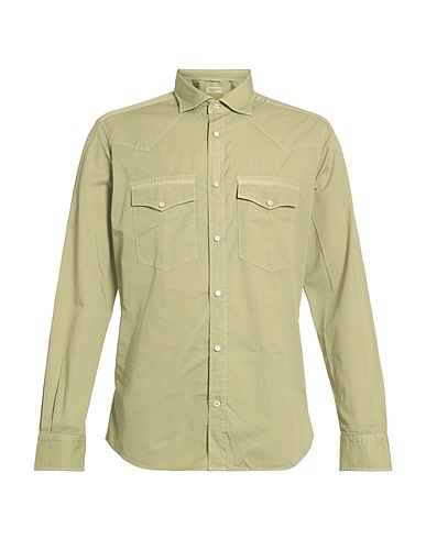 MASTRICAMICIAI Solid color shirt 50% Linen, 50% Cotton