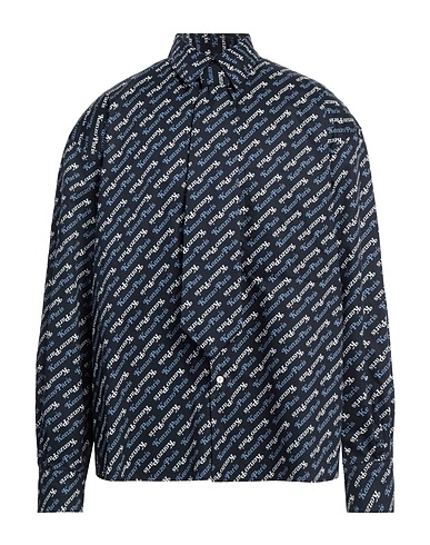 KENZO Patterned shirt Midnight blue 100% Cotton