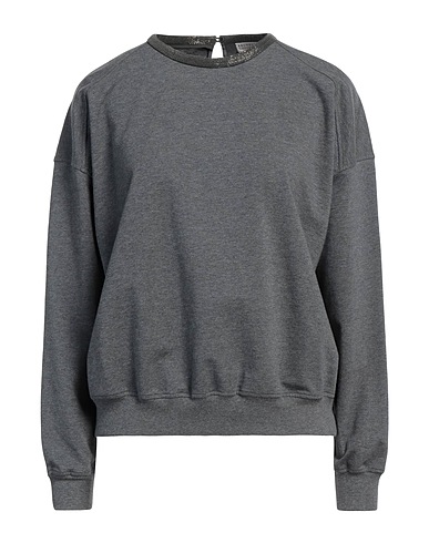 BRUNELLO CUCINELLI Sweatshirt Lead 98% Cotton, 2% Elastane, Brass