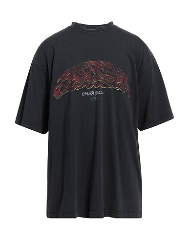 BALENCIAGA T-Shirt Braungrau 100% Baumwolle, Elastan