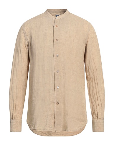 MAZZARELLI Linen shirt Sand 100% Linen